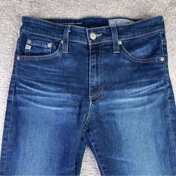 Ag Adriano Goldschmied Farrah Jeans Women's 26 Blue Skinny Ankle Dark Denim - Picture 2 of 12